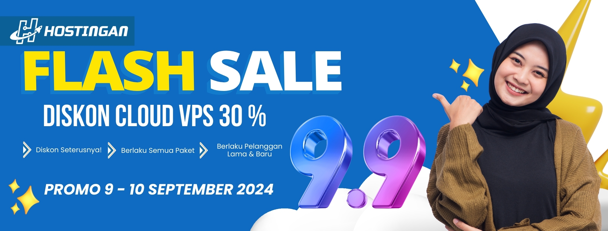 Flash Sale 9.9 : Cloud VPS Diskon 30%